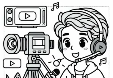 YouTuber: kostenlose Ausmalbilder
