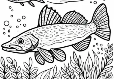 Zander Ausmalbild Gratis