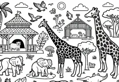 Zoo Malvorlage Kostenlos
