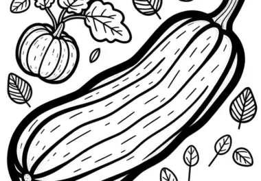 Zucchini Ausmalbild Kostenlos