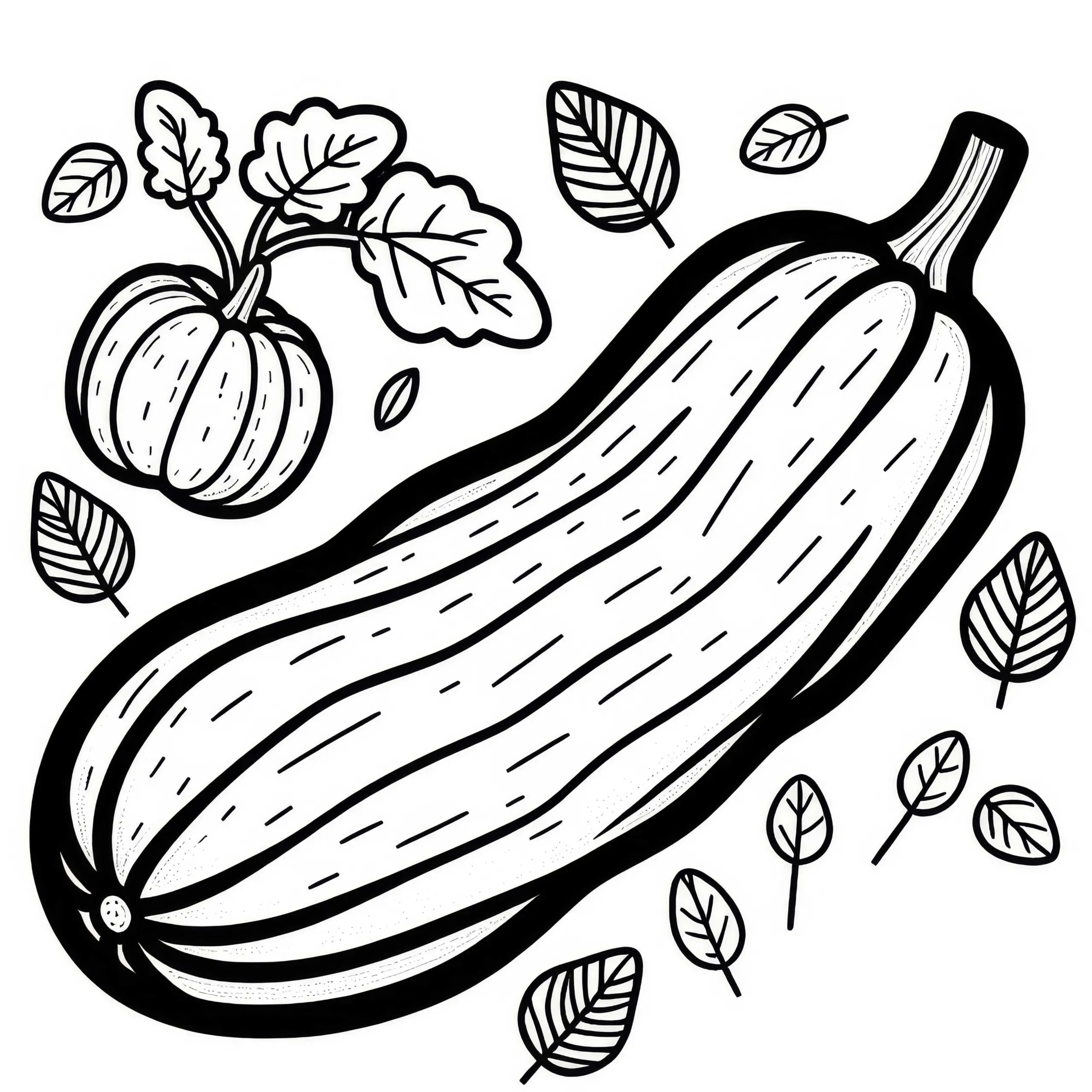 Zucchini Ausmalbild Kostenlos