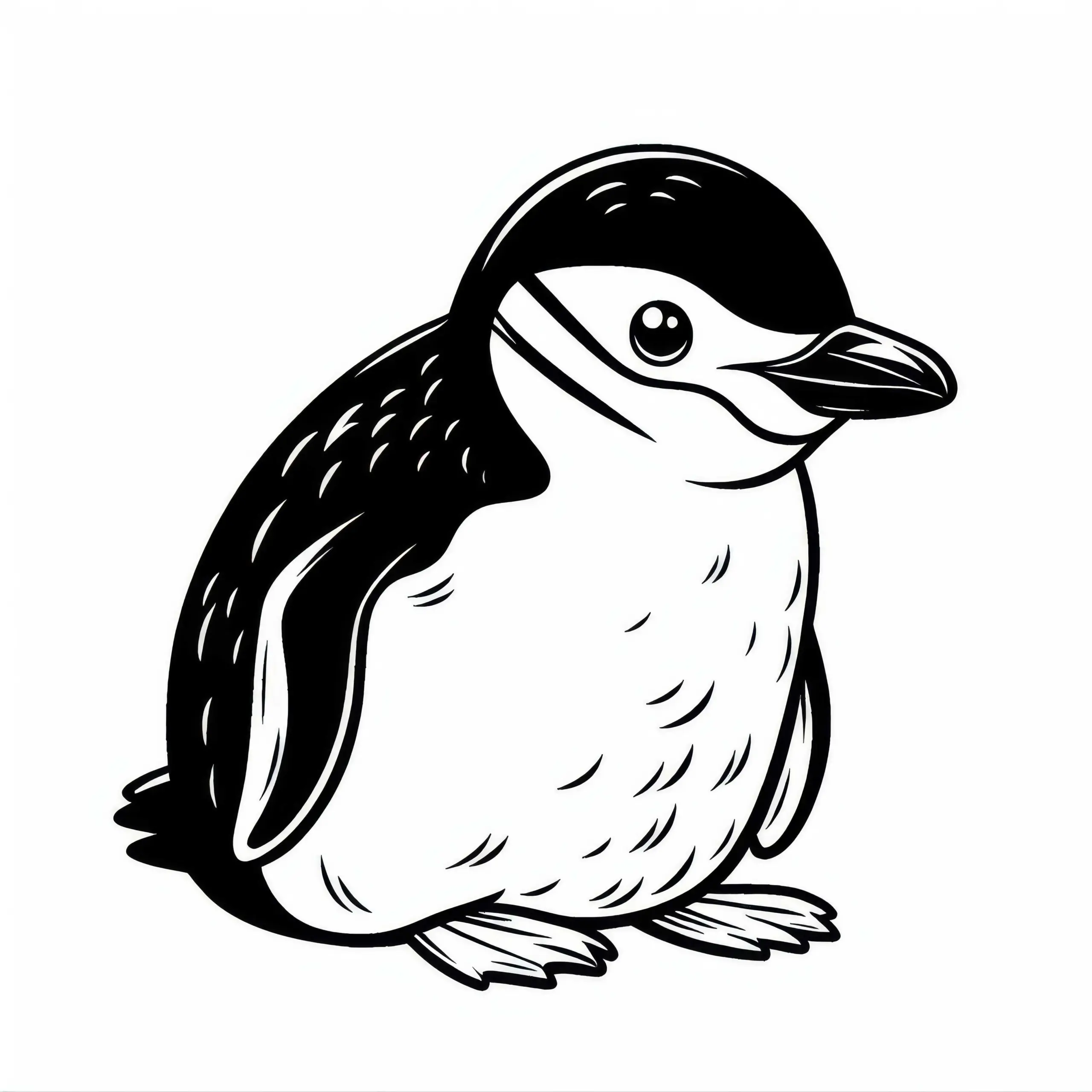 Zügelpinguin Malvorlage Kostenlos (Ausmalbild)