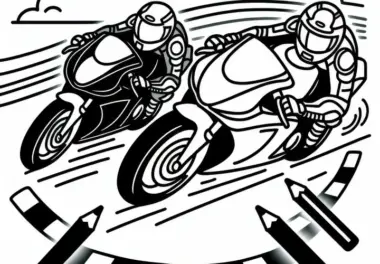 Motorsport: kostenlose Ausmalbilder